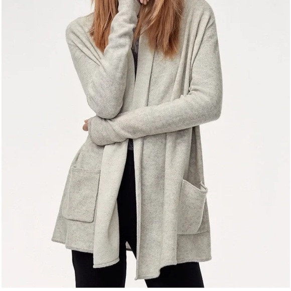 Aritzia Sweaters - Aritzia Babaton Beekman open wool cashmere blend Cardigan sweater grey sz small